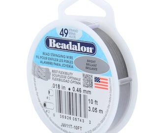 Beadalon 49-Strand Stainless Steel Beading Wire: Jewelry Making Supplies