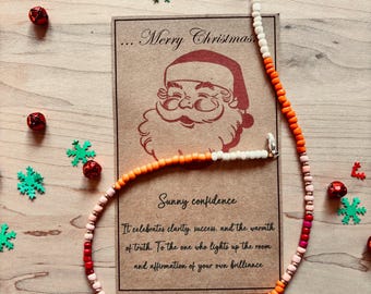 Stocking Stuffers - Beaded necklace with Tarot charm