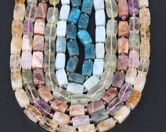 Hot!Natural Green Agate Slice Nugget Pendant Beads Stripe Faceted Slab Beads Stone Necklace Jewelry Pendant