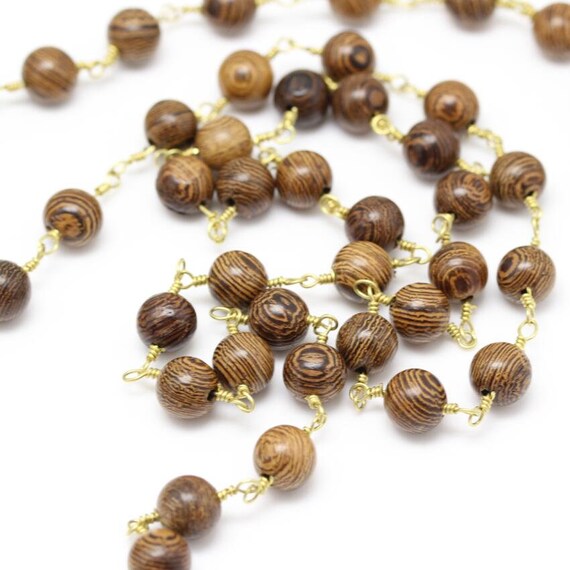 6mmsmooth Door Frame Wood Round Shaped Beads Diy Chainswire Etsy