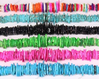 Mixed Colors Magnesite Turquoise Wholesale Drilled Stones Craft Necklace Findings,Howlite Turquoise Slab Disc Loose Beads Pendants Bulk