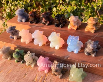 1.3inches 22 Kind Crystal Fly Dragon,Natural Hand Carved Stone Baby Dragon,Quartz Crystal Gifts,Birthday Gift,Ornament,Crystal Healing