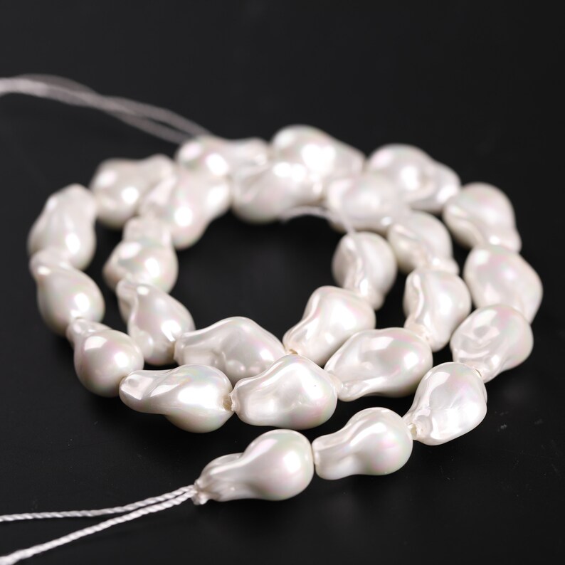 10-12x12-14mm Potato Freefrom Nugget Freshwater Pearl Beads Jewelry Making 15" 10-12x12-14mm Potato Freefrom Nugget Freshwater Pearl Beads Jewelry Making 15"