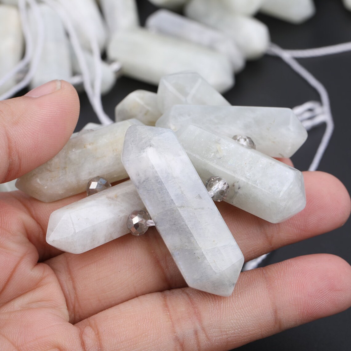 White Moonstone Necklace | Made In Earth Australia - Foto 6