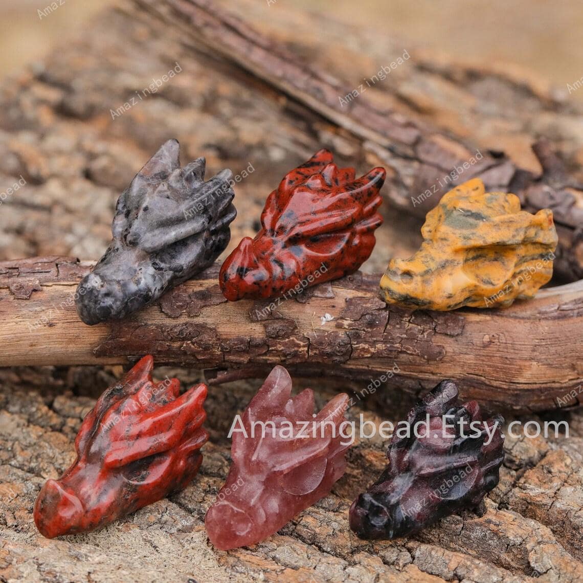 Pietra Curativa 1Pc Statua Teschio Intagliato A Mano Pietra - Foto 11