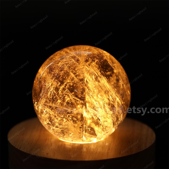 Rauchquarz Kugel Lampe Dekoration Schmuck, natürliche Edelsteine Licht Dekor, Rauchquarz Licht Wohnkultur, Stein Dekor, Kristall Geburtstagsgeschenke