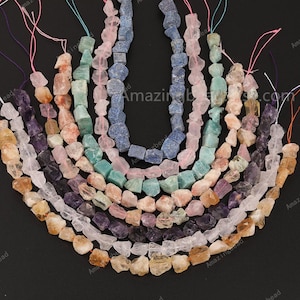 Raw Natural Quartz Crystal,Nugget Beads,Crystal Quartz Stone Big Chunky Beads Rough Organic Lazurite,Powder Crystal,Sunstone Energy Stones