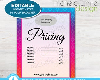 Price sign | Etsy