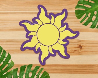 Rapunzel Sun Sticker | Sun Sticker | Disney Sticker | Tangled