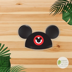 Original Mouseketeer Hat Transparent Laptop Sticker, Retro Vintage Mickey Ears Disney decal iphone laptop planner hydroflask water bottle