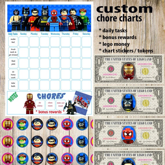 Superhero Sticker Chart Printable