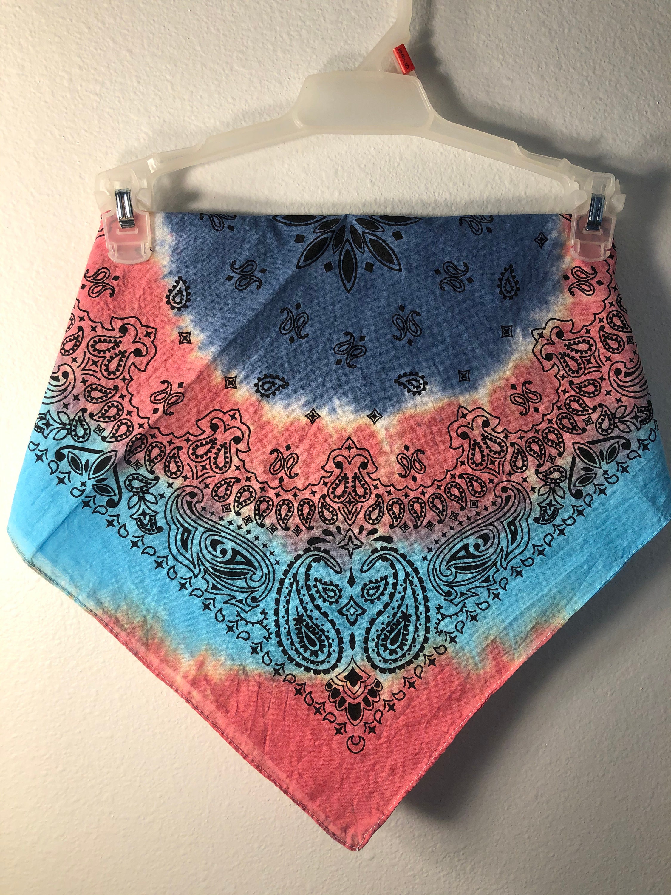 pastel tie dye bandana