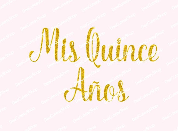 Quinceanera Iron On Mis Quince Anos Non-Shed Glitter | Etsy