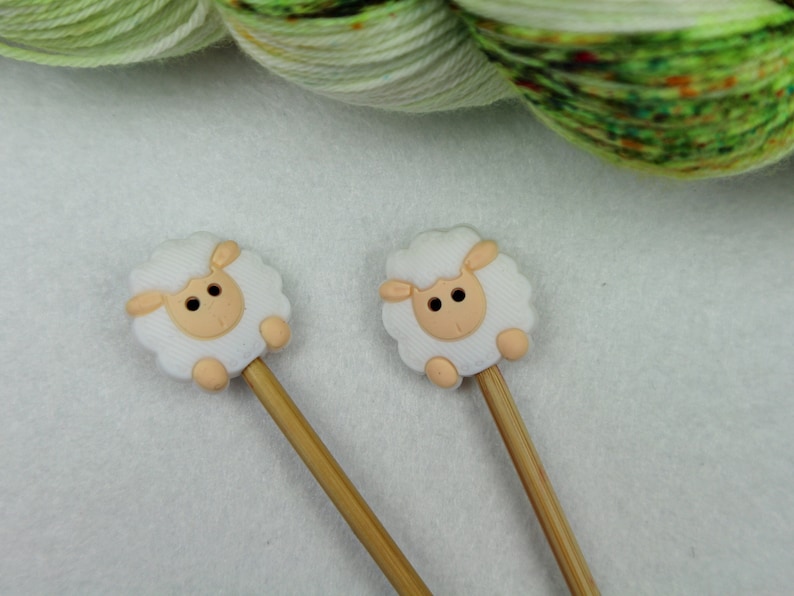 Stitch stopper knitting needle stopper 2 pieces image 2
