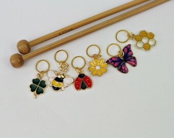 6 cute stitch markers