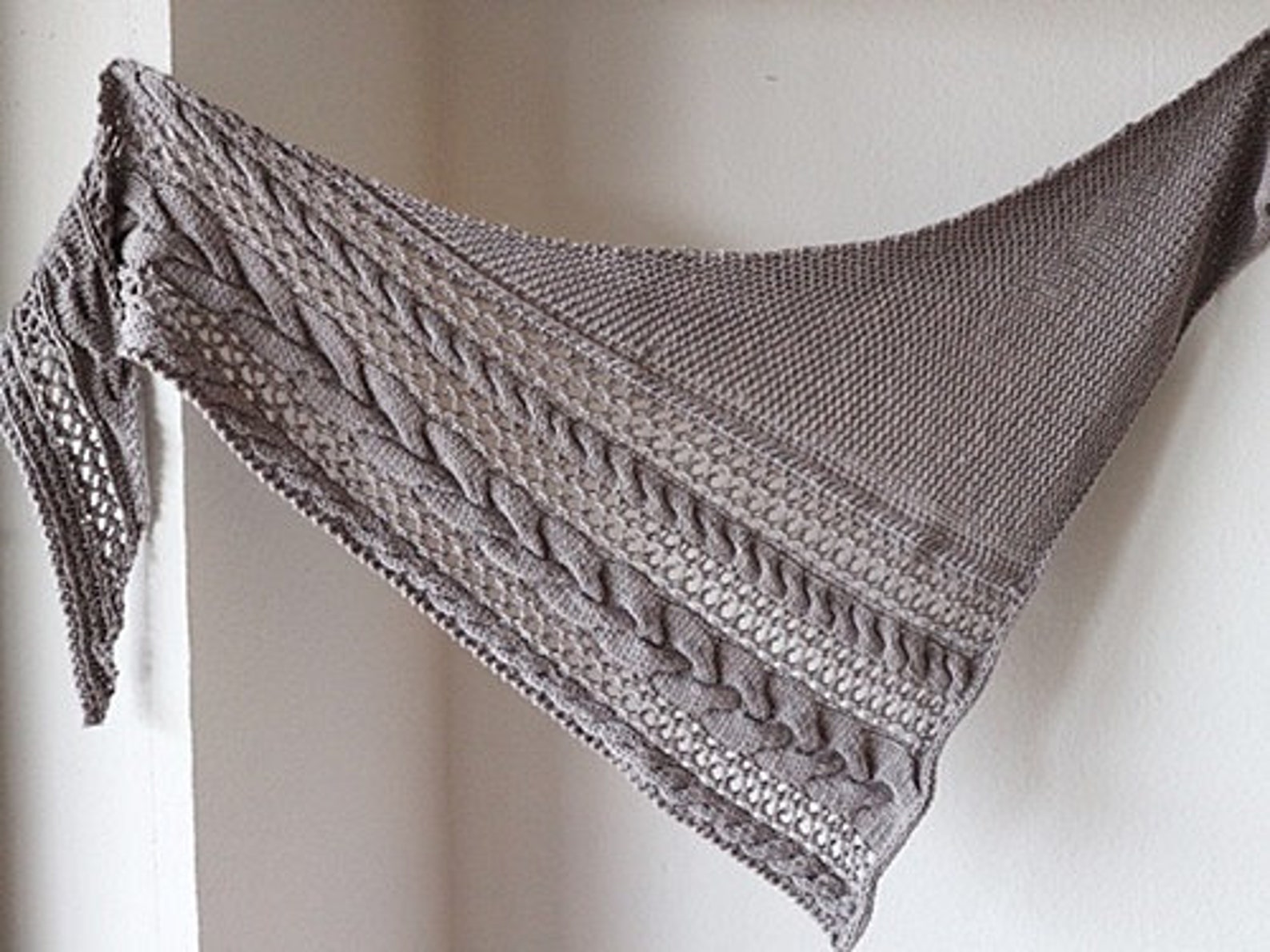 knitted shawl with sleeves pattern