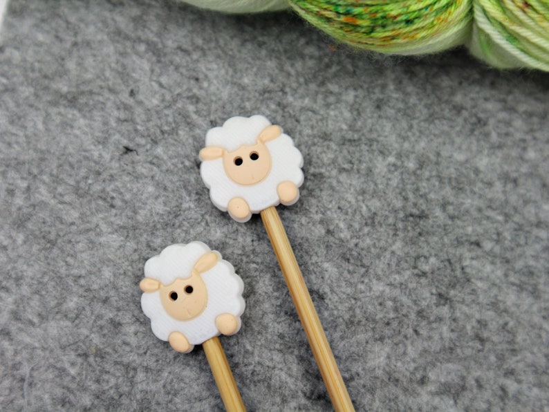 Stitch stopper knitting needle stopper 2 pieces image 1