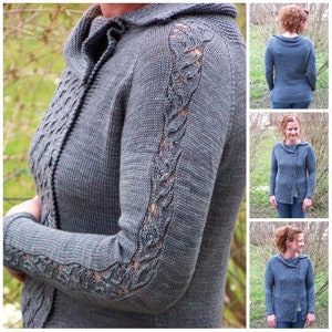 Knitting pattern Cardigan Dawsons Cardigan in english and german