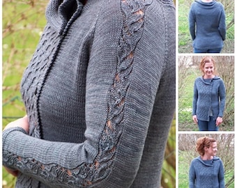 Knitting pattern Cardigan Dawsons Cardigan in english and german