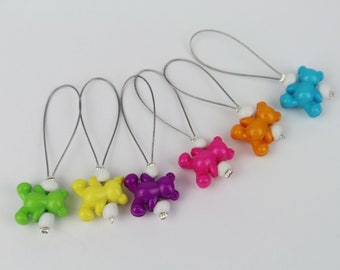 6 cute stitch markers