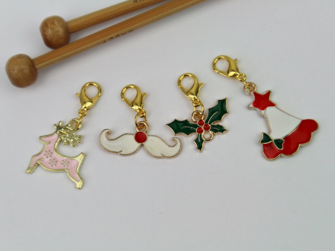 4 Cute Stitch Markers/progress Markers Etsy