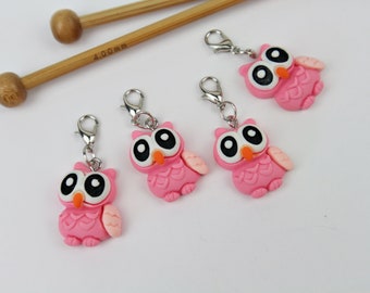 4 cute stitch markers/progress markers