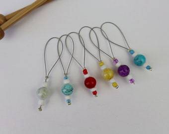 6 elegant stitch markers