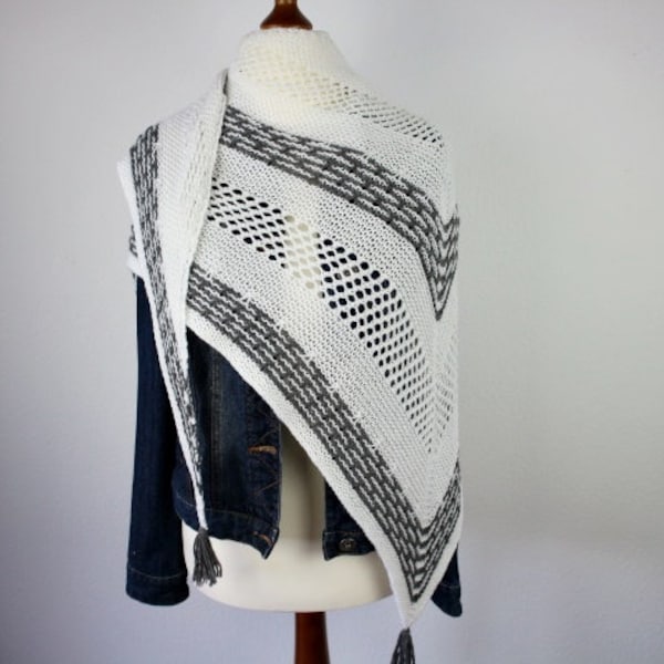 Knitting pattern shawl knit pattern scarf knitting pattern stola / Strickanleitung Tuch Keyla