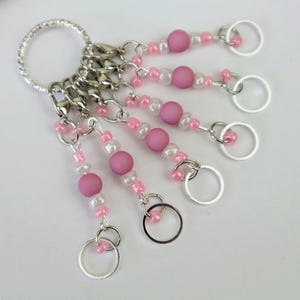 2 in 1 Stitch Markers 6 Pieces Progress Markers and Stitch Markers