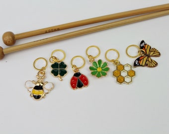 6 cute stitch markers