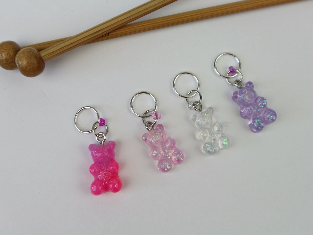 4 Cute Stitch Markers / Progress Markers Etsy
