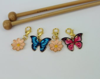 4 cute stitch markers/progress markers