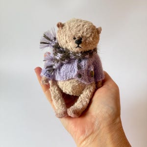 Handmade teddy bear, teddy bear toy, for bear lovers, stuffed animal, artist teddy bear, memory..