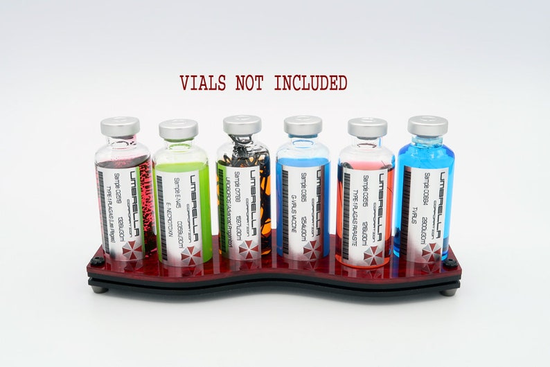 Xience Technologies Red Vial Lighted Display Rack. - Etsy