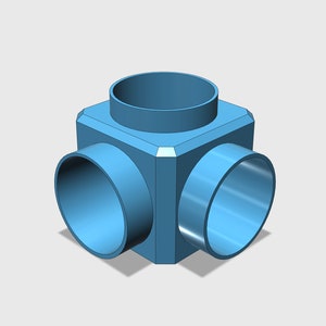 4in 3 way vent splitter STL File