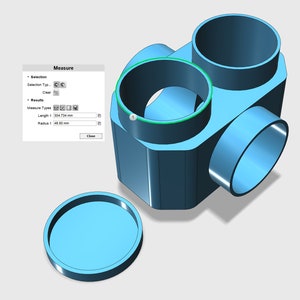 4in 4 way vent splitter STL File