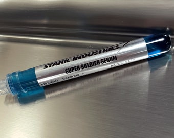 Stark Industries Captain America Super Soldier Serum Auto Injector.