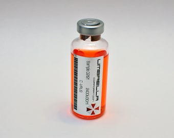 Resident Evil Umbrella Corporation C-Virus (Chrysalid Virus) Vial Prop
