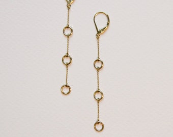 Isild earrings/Golden gold