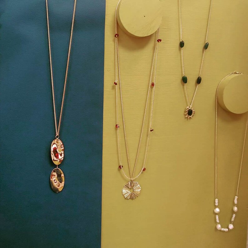 gilded in fine gold Beril jumpnecklace