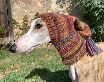 Greyhound hat, Greyhound - Galgo - Sighthound hat,snood, greyhound snood, greyhound hat,