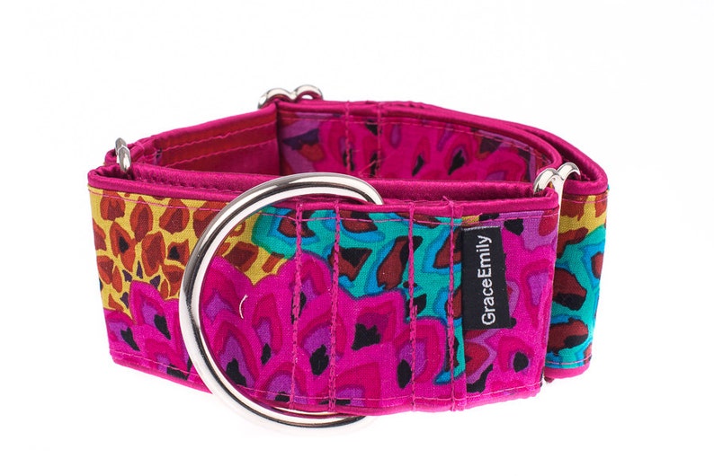 Pink Martingale Collar Greyhound Collar 2 Inch Dog Collar Etsy Australia