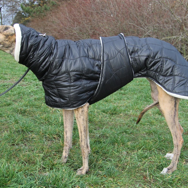 Greyhound coat, greyhound clothing, greyhound winter coat,  coat