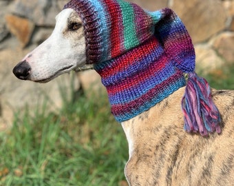 Greyhound hat, Greyhound - Galgo - Sighthound hat,snood, greyhound snood, greyhound hat,