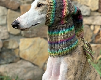 Greyhound hat, Greyhound - Galgo - Sighthound hat,snood, greyhound snood, greyhound hat,