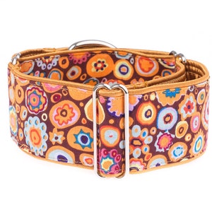 Collar para perro Martingala de algodón floral - 2 pulgadas de ancho