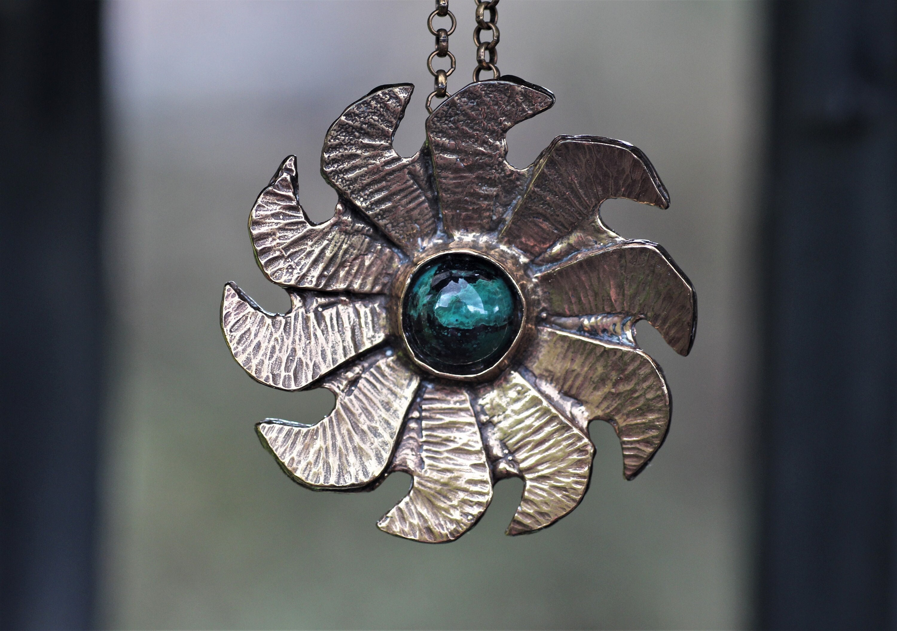 Large Sterling silver Studio Else sales & Paul Hughes brooch/pendant Brutalist