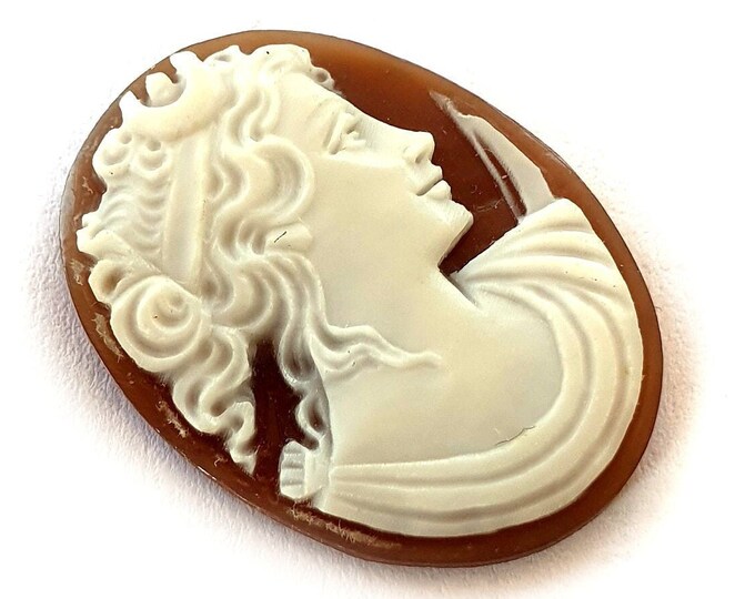 Loose shell cameo Diana italian cameo jewelry donadio cameo shell camée lâche ルーズカメオ свободная камея camafeo flojo