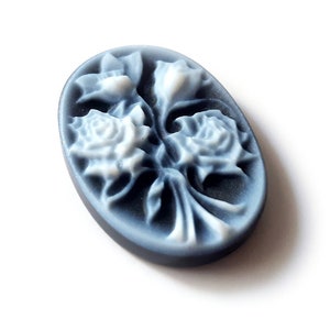 Blue stone cameo flowers bouquet italian cameo jewelry donadio agate stone cameo camée lâche ルーズカメオ свободная камея camafeo flojo