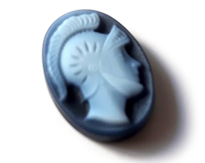 Pietra blu cameo guerriero pietra italiana cameo gioielli donadio agata pietra camée lâche スーズラメオ свободная камея camafeo flojo